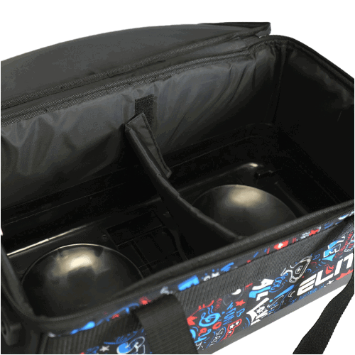 ELITE Basic Double Roller Bowling Graffiti Bowling Bag - BowlersParadise.com