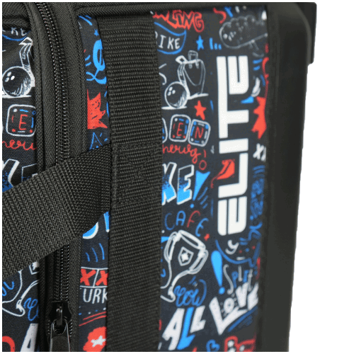 ELITE Basic Double Roller Bowling Graffiti Bowling Bag - BowlersParadise.com