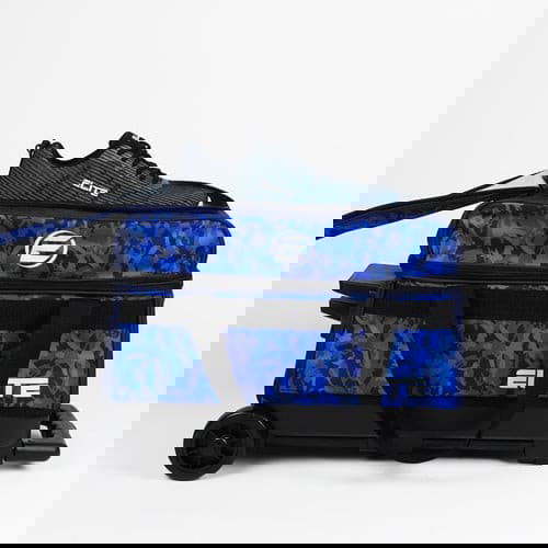 ELITE Basic Double Roller Navy Camo Bowling Bag - BowlersParadise.com