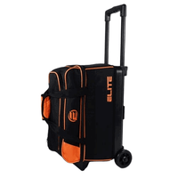 ELITE Basic Double Roller Orange Bowling Bag - BowlersParadise.com