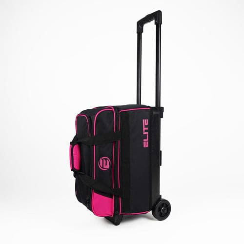 ELITE Basic Double Roller Pink Bowling Bag - BowlersParadise.com