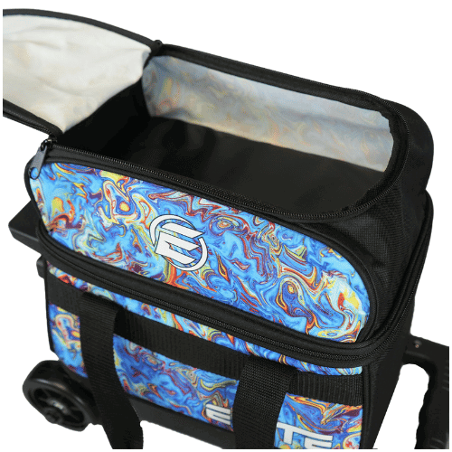 ELITE Basic Single Roller Blue Swirl Bowling Bag - BowlersParadise.com