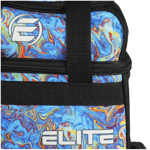ELITE Basic Single Roller Blue Swirl Bowling Bag - BowlersParadise.com