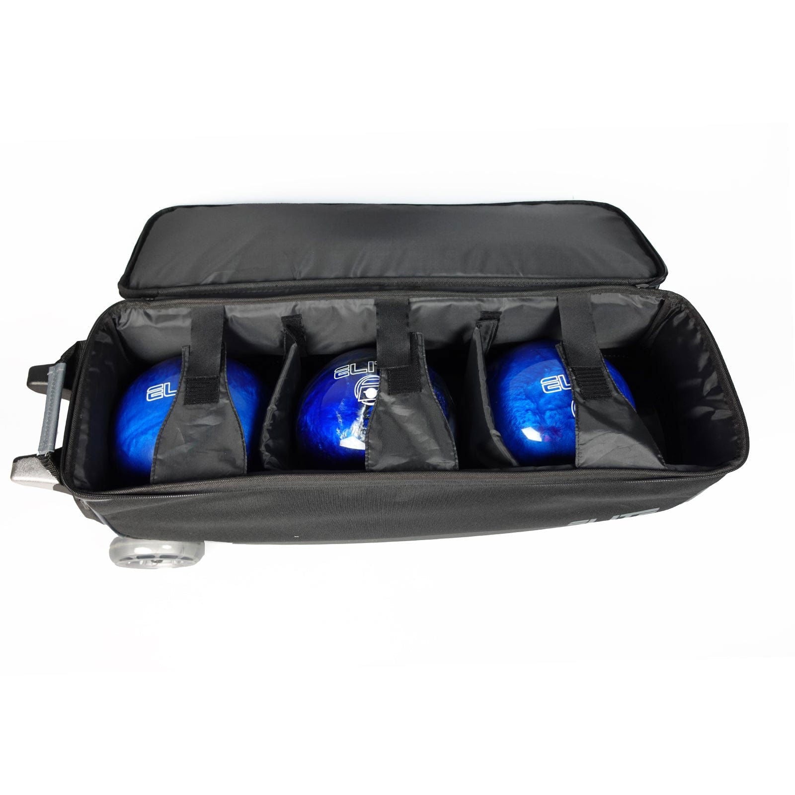 ELITE Basic Triple Roller Bowling Bag Charcoal - BowlersParadise.com