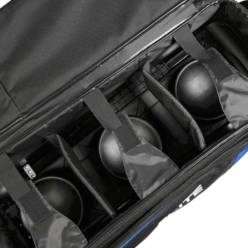 ELITE Deluxe 3-4-5 Bowling Ball Roller Bag - BowlersParadise.com