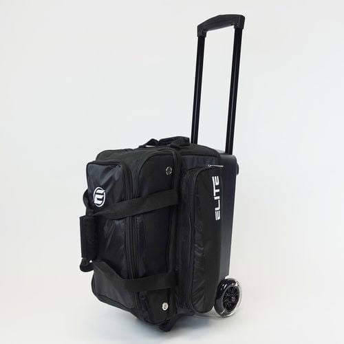 ELITE Deluxe Double Roller Bowling Bag Black - BowlersParadise.com