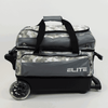 ELITE Deluxe Double Roller Bowling Bag Grey Camo - BowlersParadise.com