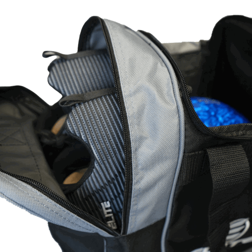 ELITE Deluxe Single Tote Bowling Bag Black - BowlersParadise.com