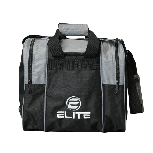 ELITE Deluxe Single Tote Bowling Bag Charcoal - BowlersParadise.com