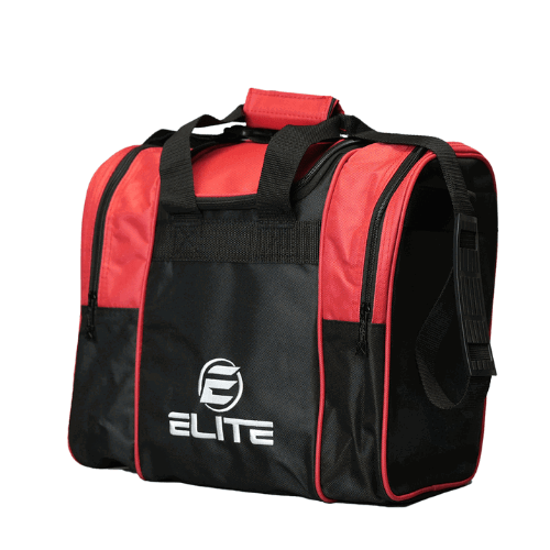 ELITE Deluxe Single Tote Bowling Bag Red - BowlersParadise.com