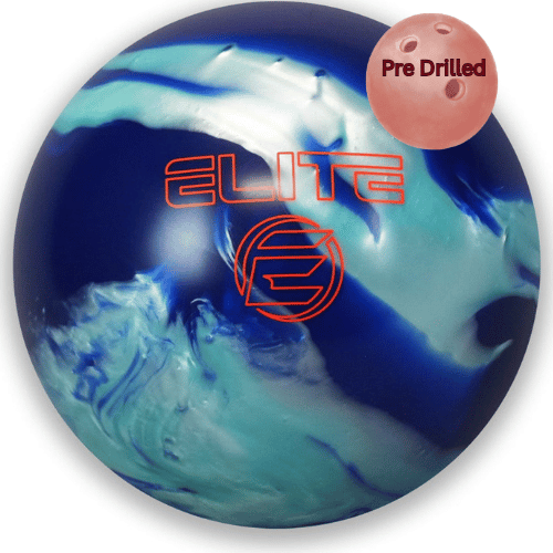 PRE-DRILLED ELITE EZ Hook Reactive Bowling Ball- Teal/Blue