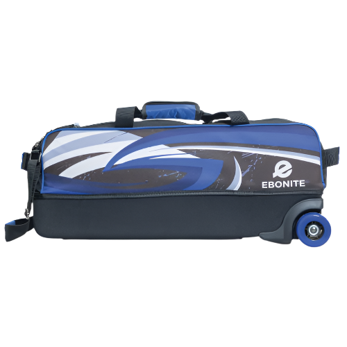 Ebonite 3 Ball Tote Blue/Black Bowling Bags