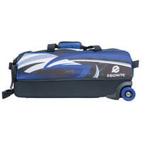 Ebonite 3 Ball Tote Blue/Black Bowling Bags