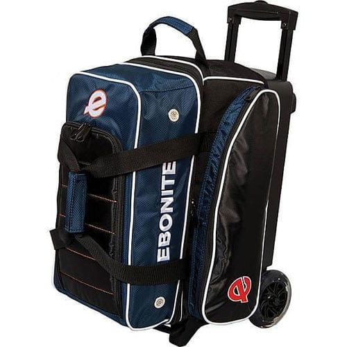 Ebonite Eclipse Double Roller Navy Bowling Bag - BowlersParadise.com