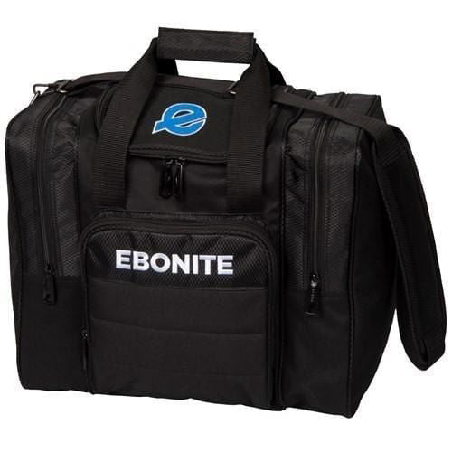 Ebonite Impact Plus Single Tote Black Bowling Bag - BowlersParadise.com