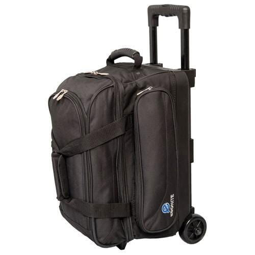 Ebonite Transport 2 Ball Roller Black Bowling Bag - BowlersParadise.com