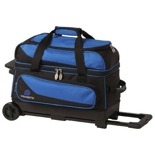 Ebonite Transport 2 Ball Roller Blue Bowling Bag - BowlersParadise.com