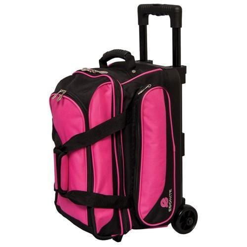 Ebonite Transport 2 Ball Roller Pink Bowling Bag - BowlersParadise.com