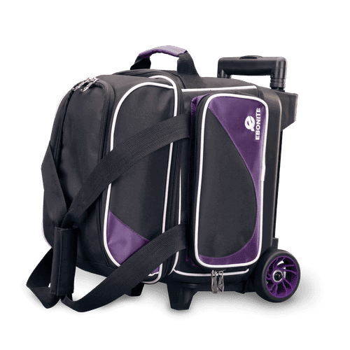 Ebonite Transport Purple Single Roller Bowling Bag - BowlersParadise.com
