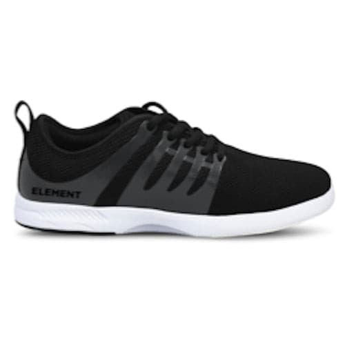 Element Bowling Mens Hyrdolite Black Bowling Shoes