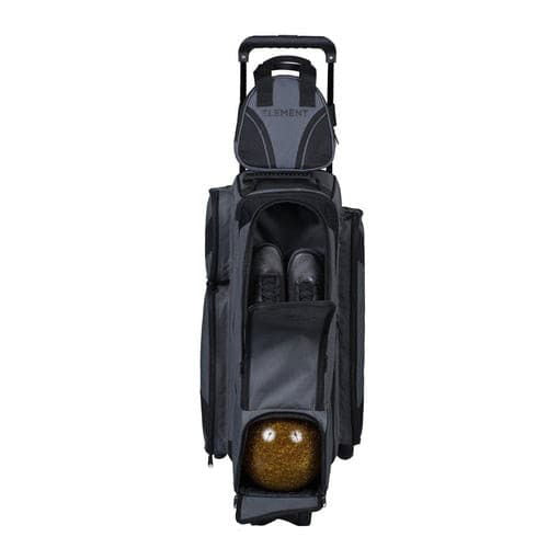 Element Premium 3-4-5 Option Stone Black Roller Bowling Bag - BowlersParadise.com