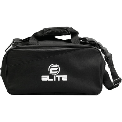 ELITE Deluxe 2 Ball Plus Double Tote Bowling Bag with Shoe Storage Pocket