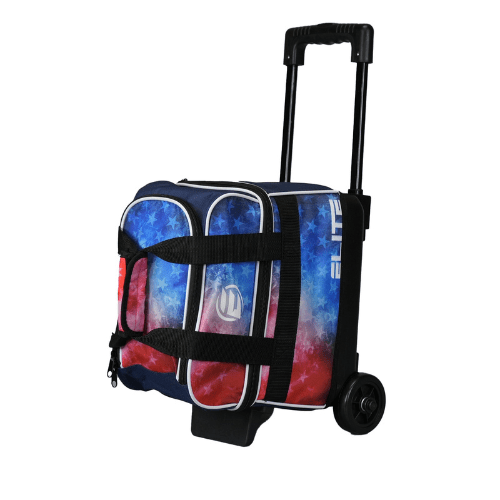 ELITE Basic Single Roller Red/Blue/White Bowling Bag
