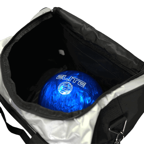 Elite Impression Single Tote Silver Bowling Bag - BowlersParadise.com
