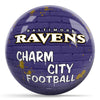 OnTheBallBowling NFL Graffiti Baltimore Ravens Undrilled Polyester Bowling Ball
