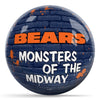 OnTheBallBowling NFL Graffiti Chicago Bears Undrilled Polyester Bowling Ball