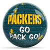 OnTheBallBowling NFL Graffiti Green Bay Packers Undrilled Polyester Bowling Ball
