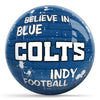 OnTheBallBowling NFL Graffiti Indianapolis Colts Undrilled Polyester Bowling Ball
