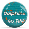 OnTheBallBowling NFL Graffiti Miami Dolphins Undrilled Polyester Bowling Ball