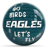 OnTheBallBowling NFL Graffiti Philadelphia Eagles Undrilled Polyester Bowling Ball