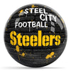 OnTheBallBowling NFL Graffiti Pittsburgh Steelers Undrilled Polyester Bowling Ball