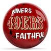 OnTheBallBowling NFL Graffiti San Francisco 49ers Undrilled Polyester Bowling Ball