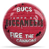 OnTheBallBowling NFL Graffiti Tampa Bay Buccaneers Undrilled Polyester Bowling Ball