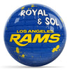 OnTheBallBowling NFL Graffiti Los Angeles Rams Undrilled Polyester Bowling Ball