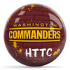 OnTheBallBowling NFL Graffiti Washington Commanders Undrilled Polyester Bowling Ball