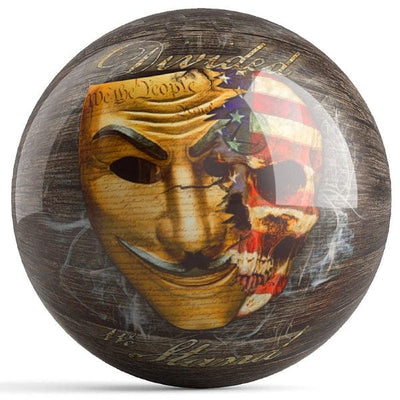 Ontheballbowling Divided We Stand Bowling Ball by Get Down Art