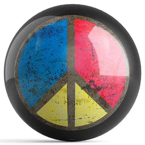 Ontheballbowling Peace Bowling Ball by Houk