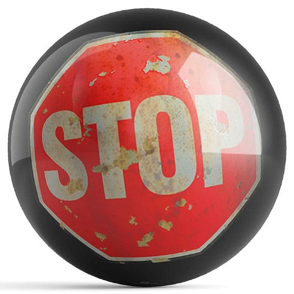 OnTheBallBowling Stop Sign Bowling Ball by Houk