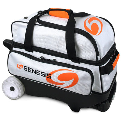 Genesis Sport 2 Ball Roller Bowling Bag White
