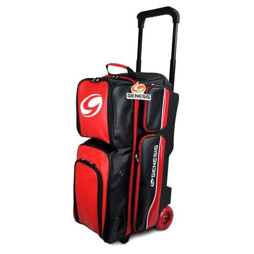 Genesis Carbon 3 Ball Roller Red Black - BowlersParadise.com