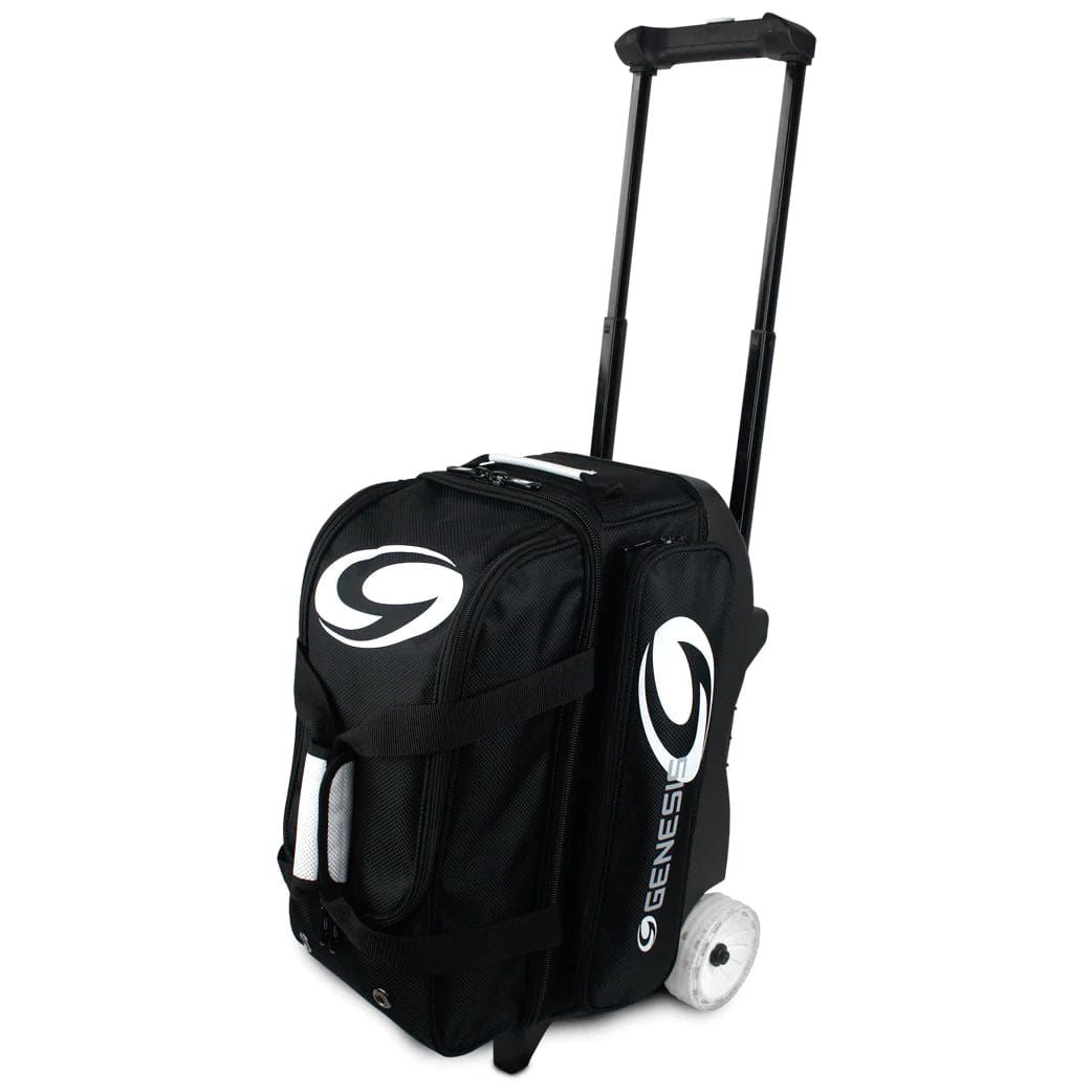Genesis Sport 2 Ball Roller Bowling Bag Black - BowlersParadise.com