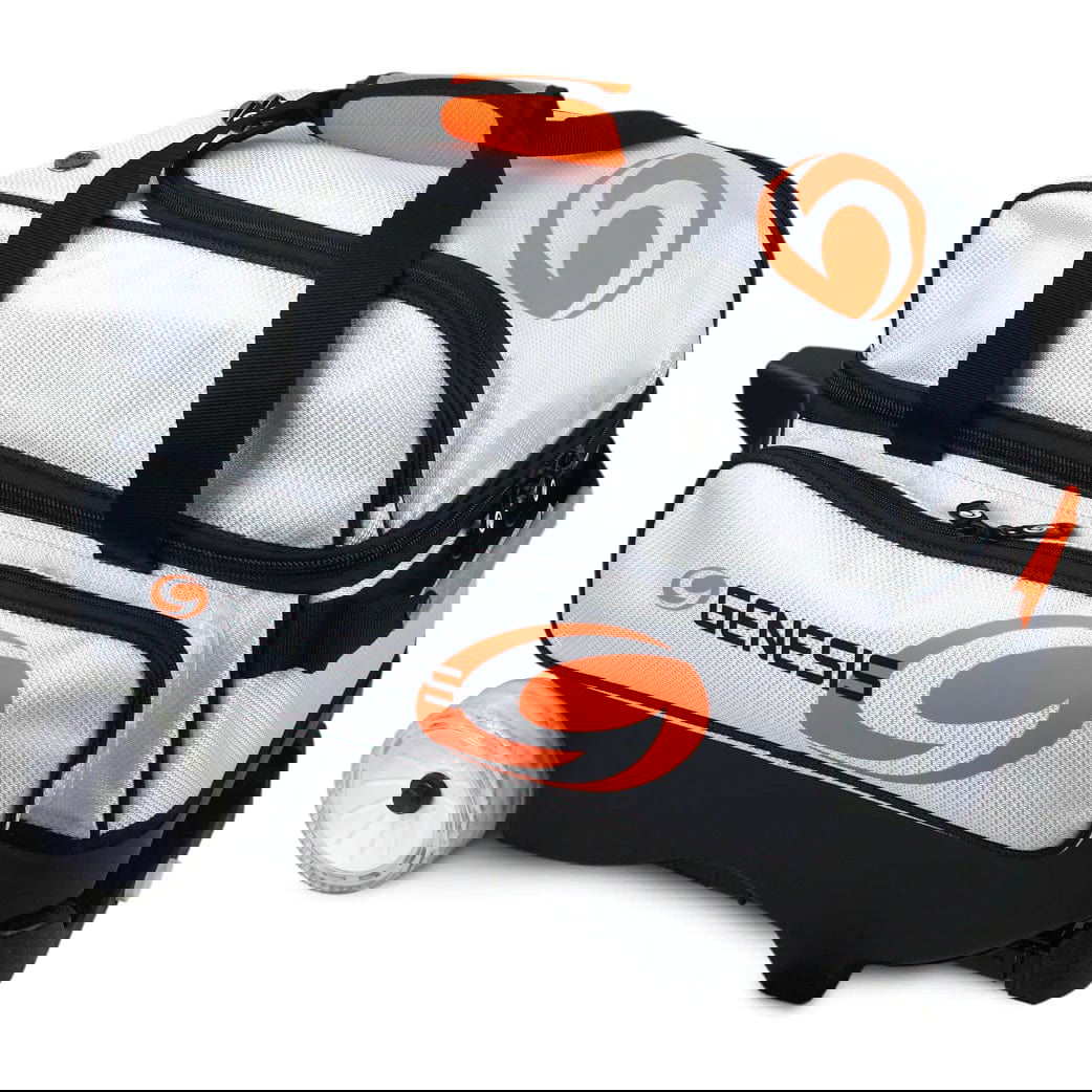 Genesis Sport 2 Ball Roller Bowling Bag White - BowlersParadise.com