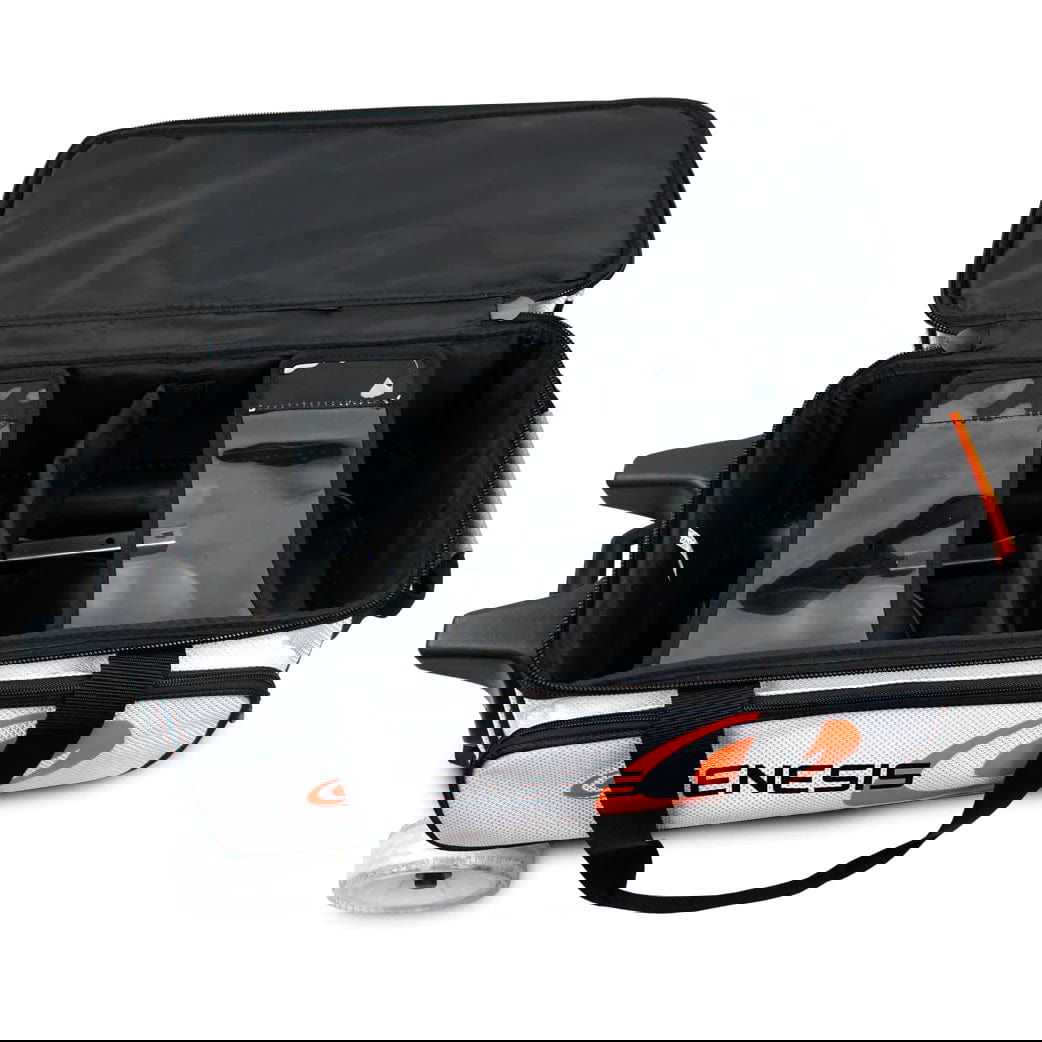 Genesis Sport 2 Ball Roller Bowling Bag White - BowlersParadise.com