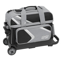 BSI Dash Double Roller Black/Grey Bowling Bag - BowlersParadise.com