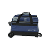 ELITE Basic Double Roller Navy/Grey Bowling Bag - BowlersParadise.com