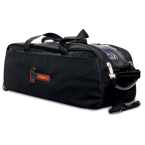 Hammer Premium Slim Triple Tote Black Bowling Bag